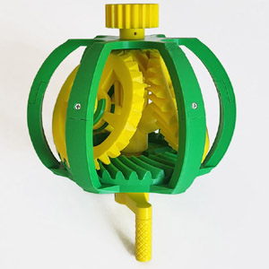Premium AI Image  A 3d model of a spiral of gears